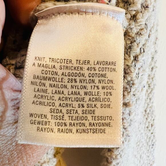 Angel of the North Anthropologie Envalira Sweater Sz XS Wool Silk Blend Jacket - Picture 5 of 7